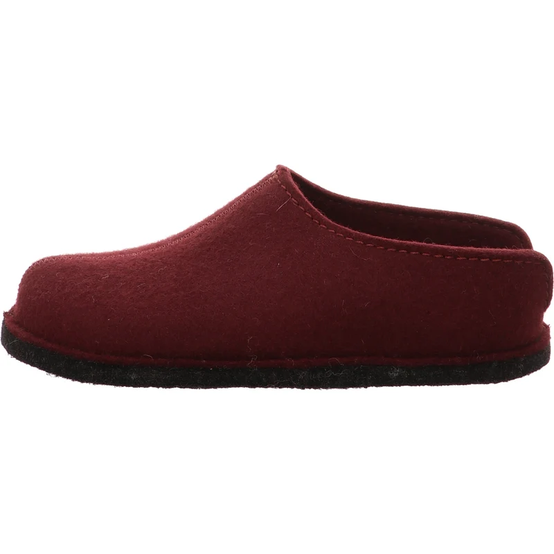 Haflinger Hausschuh Flair smiley bordo