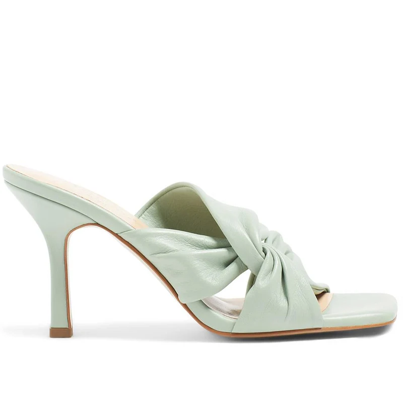 Leather Mule Heels - BLAKELY / 324 026