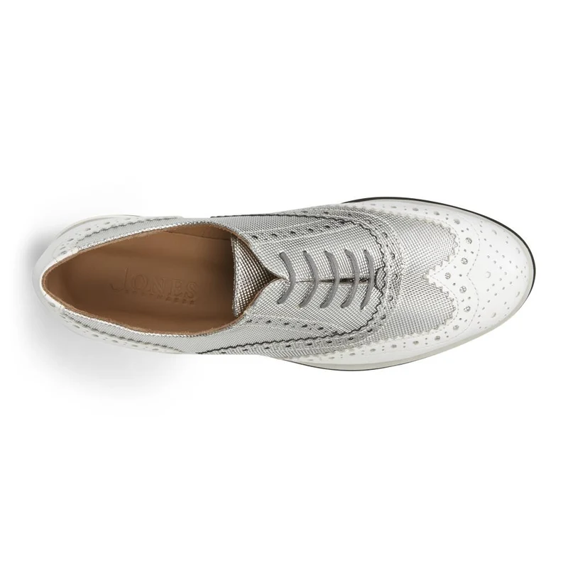 Platform Brogue Pump - PAM27500 / 313 198 - White Multi