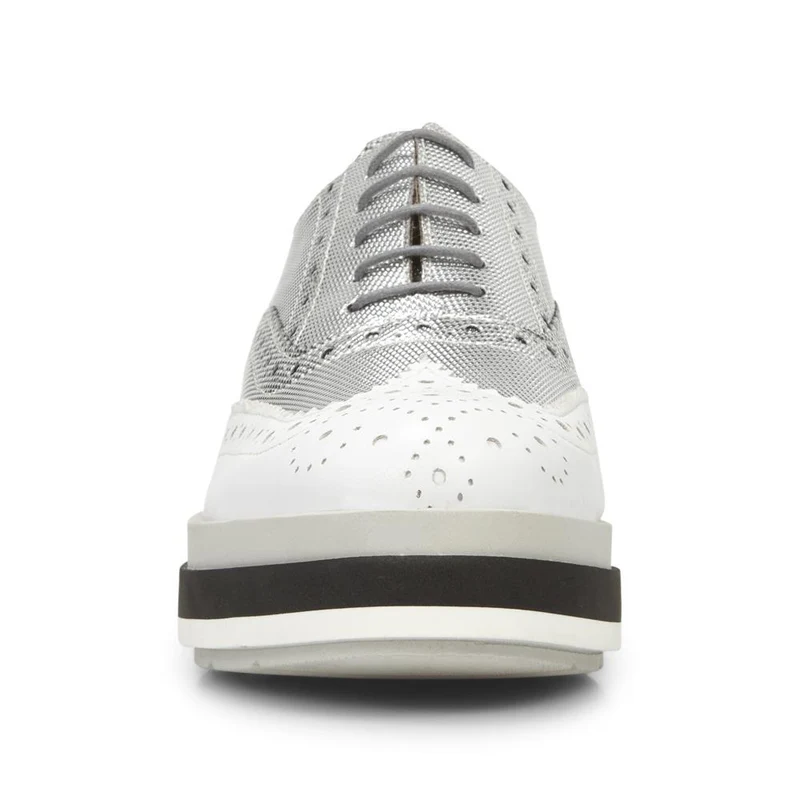 Platform Brogue Pump - PAM27500 / 313 198 - White Multi