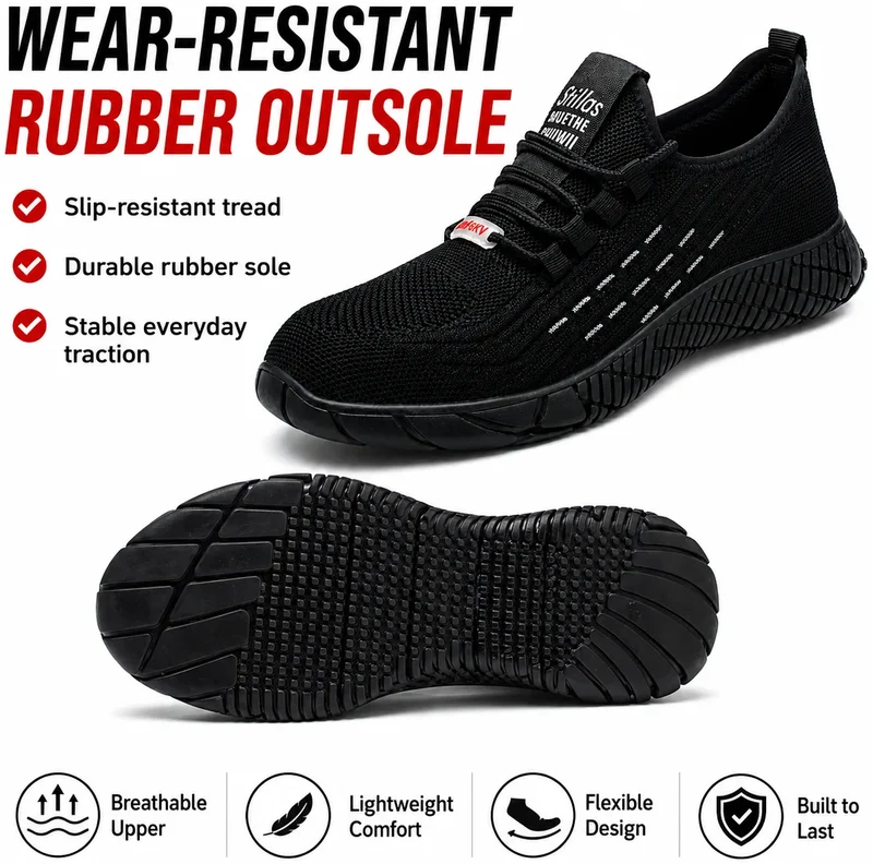 AeroWeave Lightweight Wide Toe Safety Shoes