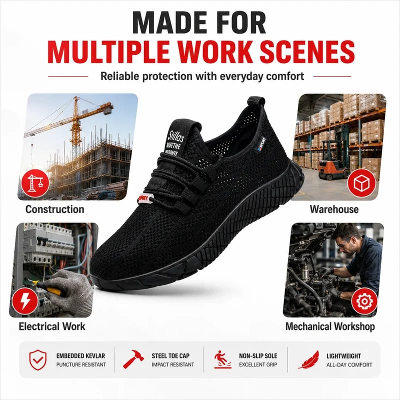 ForgeAir Lightweight Wide Toe Safety Shoes