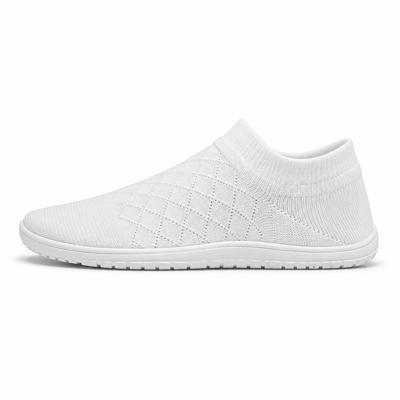 SolaWeave Wide Toe White Barefoot Shoes
