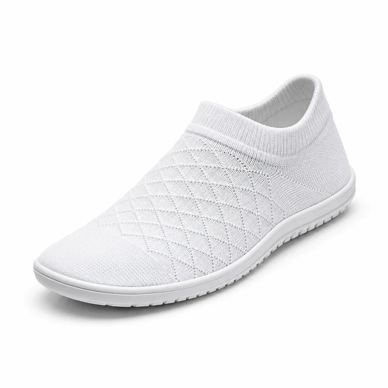 SolaWeave Wide Toe White Barefoot Shoes