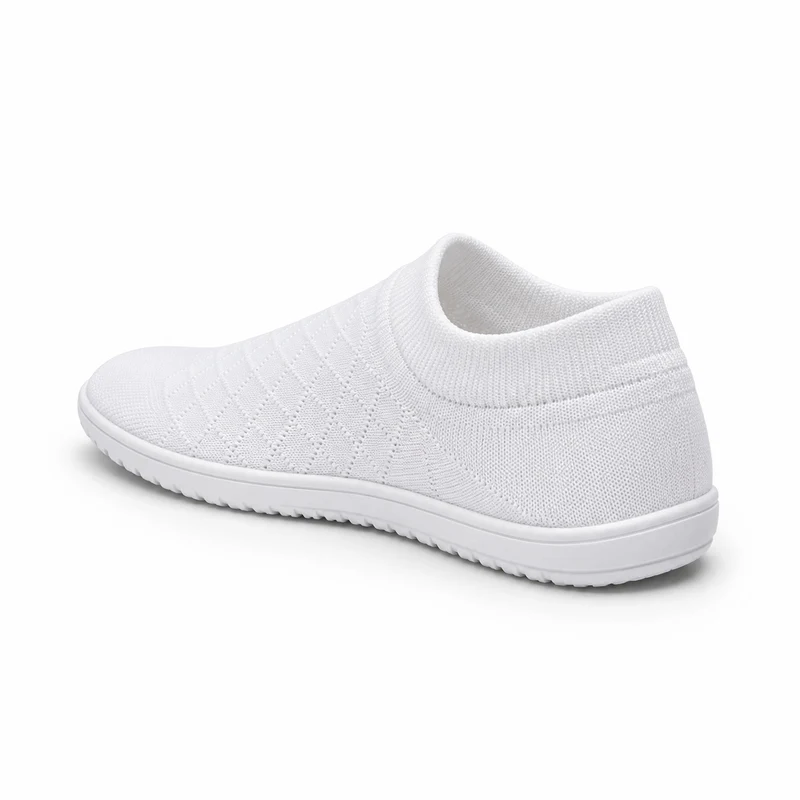 SolaWeave Wide Toe White Barefoot Shoes