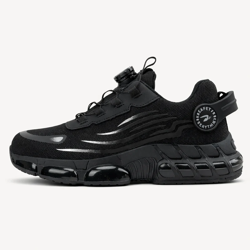 Steel Toe Safety Shoes with Rotary Buckle