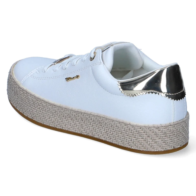 Espadrille-Sneaker Weiß