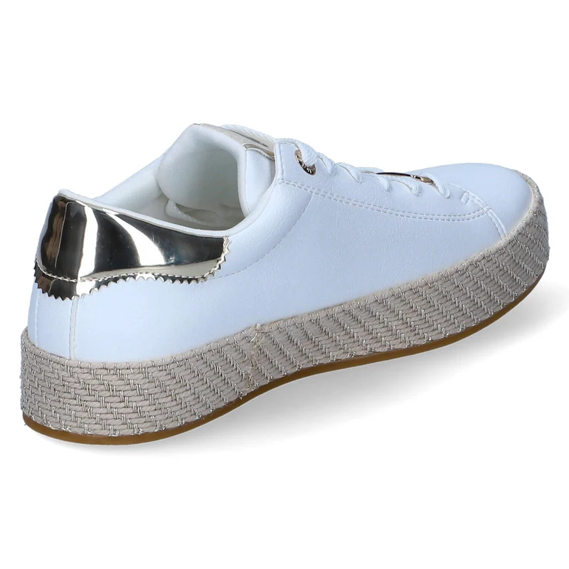 Espadrille-Sneaker Weiß