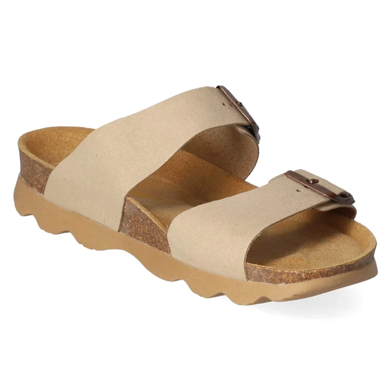 Pantoletten Beige