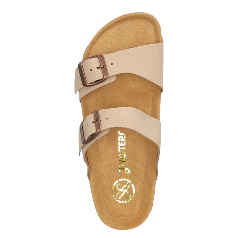 Pantoletten Beige