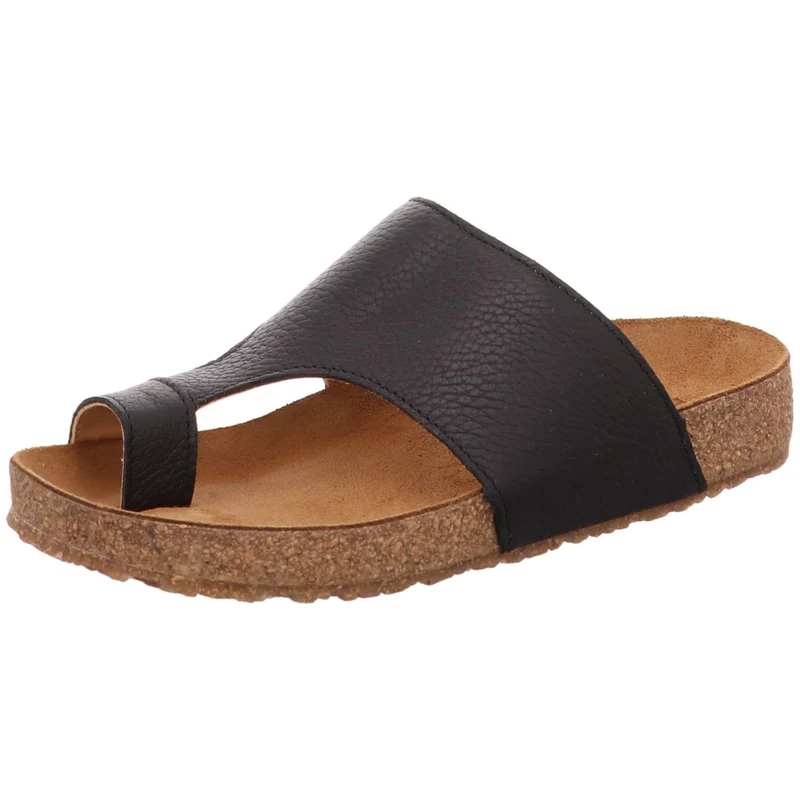 Haflinger Pantolette Bio Anka schwarz
