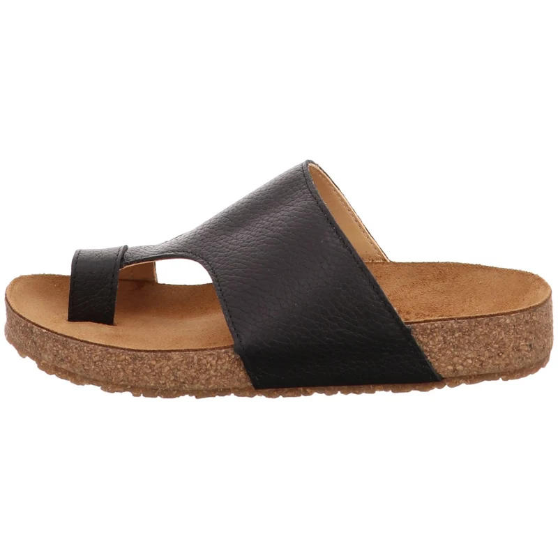Haflinger Pantolette Bio Anka schwarz