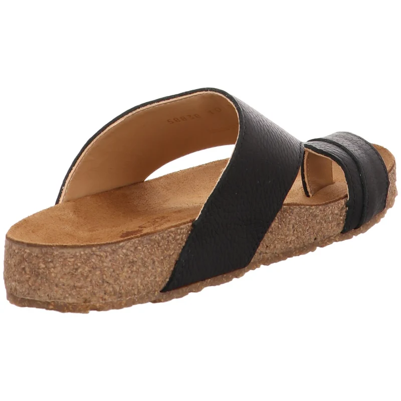 Haflinger Pantolette Bio Anka schwarz