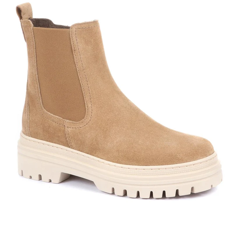 Chunky Chelsea Boots - GAB34508 / 320 517 - Tan Suede