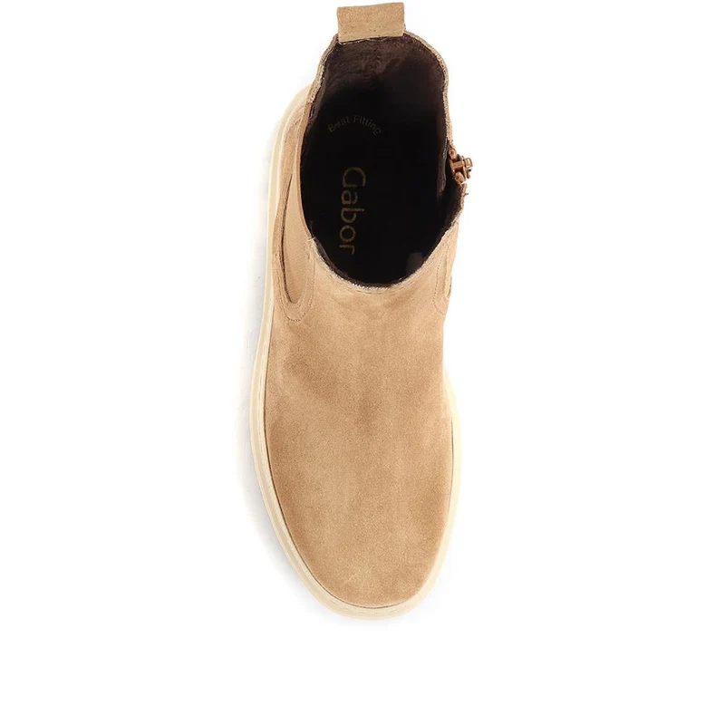 Chunky Chelsea Boots - GAB34508 / 320 517 - Tan Suede