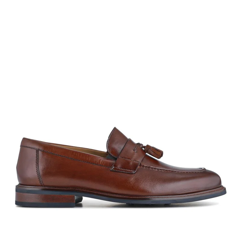 Rodrigo Wide-Fit Leather Tassel Loafers - RODRIGO / 327 901 - Chestnut