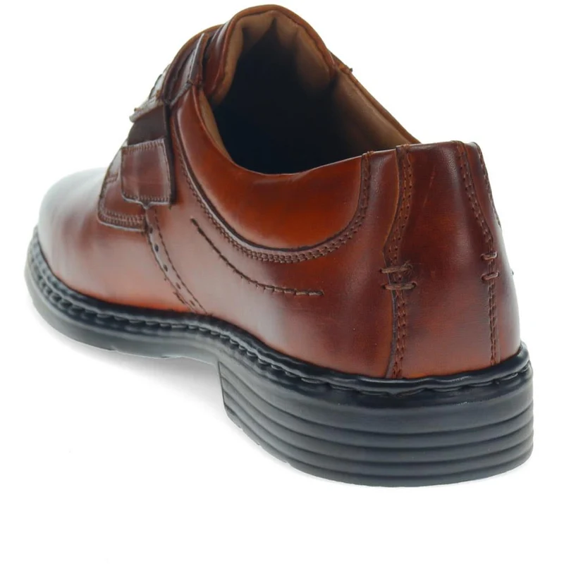 Smart Leather Touch-Fasten Shoes - JOSEF40506 / 326 425 - Cognac