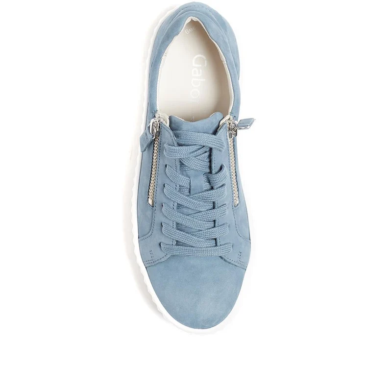 Dolly Leather Platform Trainers - GAB35502 / 321 585 - Blue