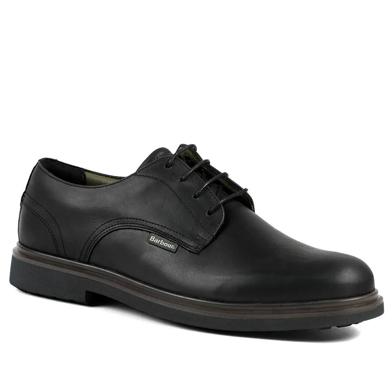 Barbour Carthy Leather Derby Shoes - BARBR42500 / 328 009 - Black