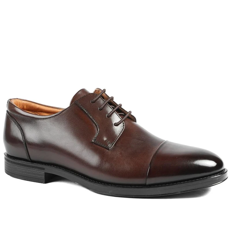 Moore Wide-Fit Leather Derby Shoes - MOORE / 328 098 - Brown