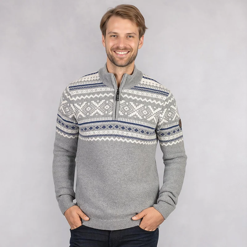 Nordic Sweater Zip Herren
