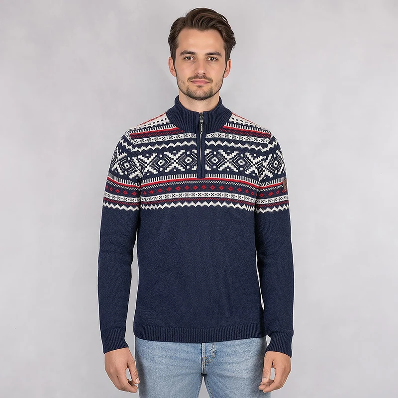 Nordic Sweater Zip Herren