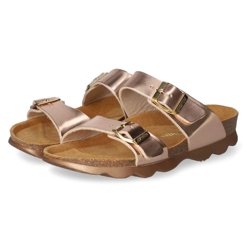 Pantoletten Gold
