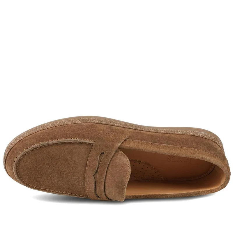 Roderic Leather Penny Loafers - RODERIC / 328 784 - Tan Suede