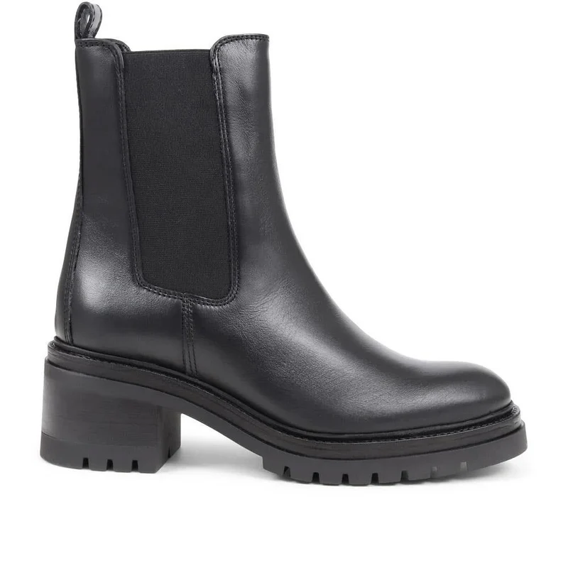 Darrah Wide Fit Leather Chelsea Boots - DARRAHWIDE / 329 782 - Black Leather