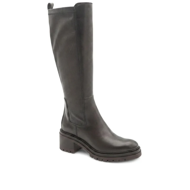 Deana Leather Long Boots - DEANA / 329 783 - Brown