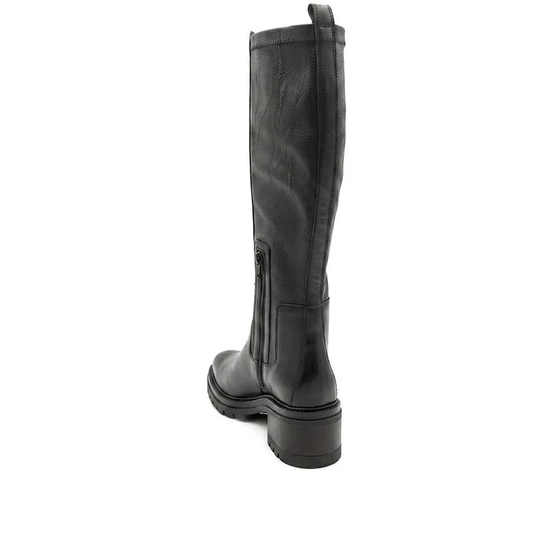 Deana Leather Long Boots - DEANA / 329 783 - Black