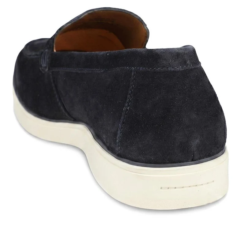 Quarius All Leather Slip On Shoes - QUARIUS / 329 384 - Navy Suede