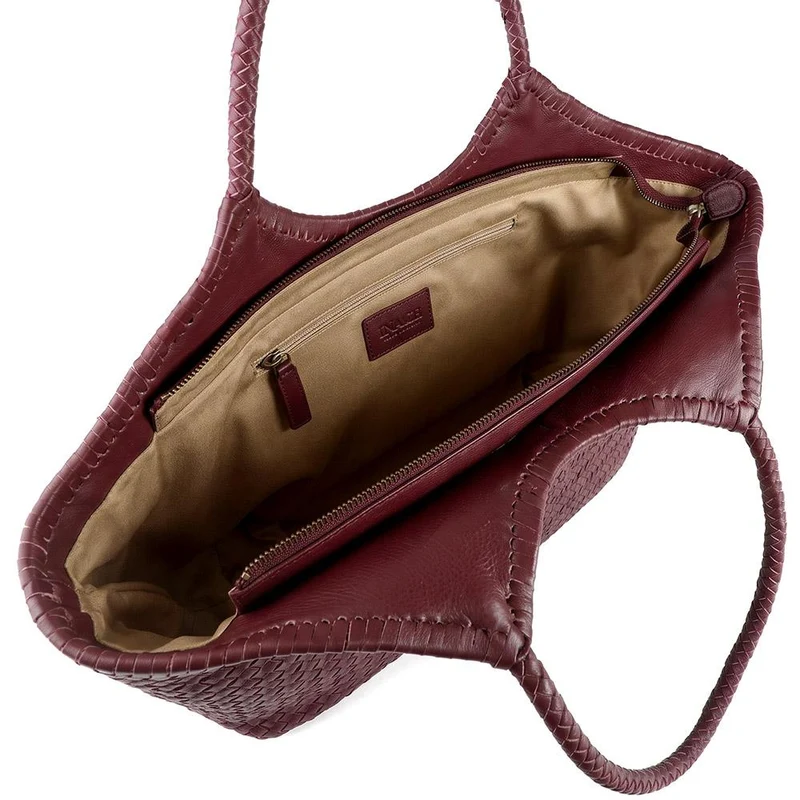Wildrosa Leather Shoulder Bag - WILDROSA / 329 241 - Burgundy