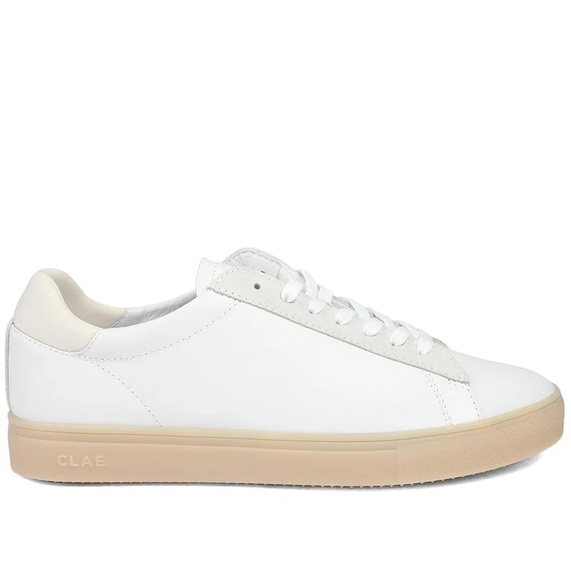 Clae Bradley Essentials Leather Lace Up Trainers - CLAGB43504 / 329 180