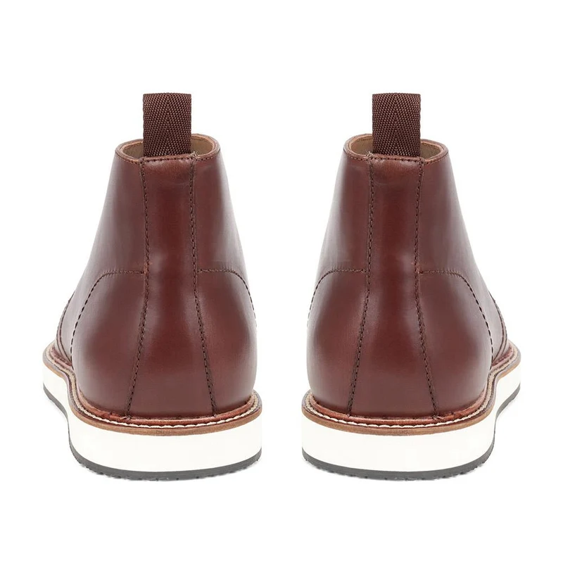 Ezra Leather Chukka Boots - EZRA / 324 393 - Dark Brown