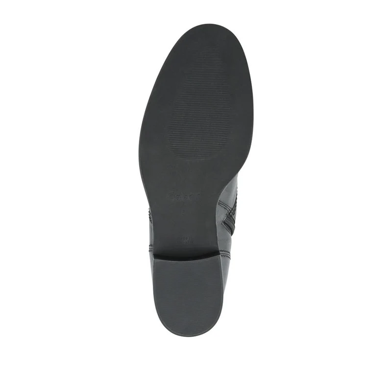 Brite Gabor Leather Slip on Ankle Boots - GAB42515 / 327 876 - Black