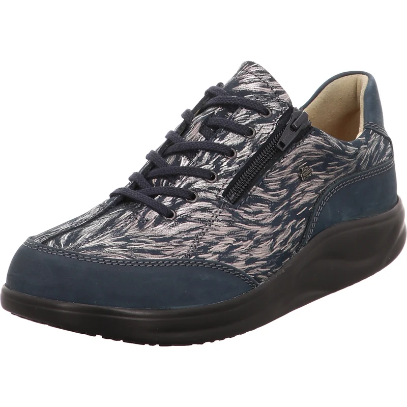 FinnComfort Schnürschuh Otaru blau