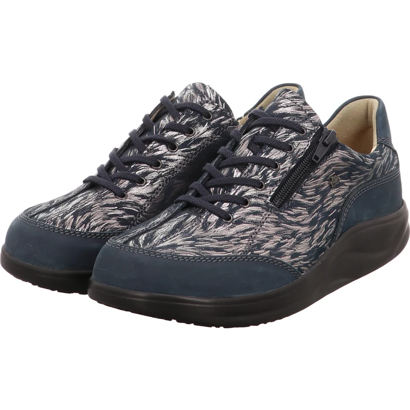 FinnComfort Schnürschuh Otaru blau