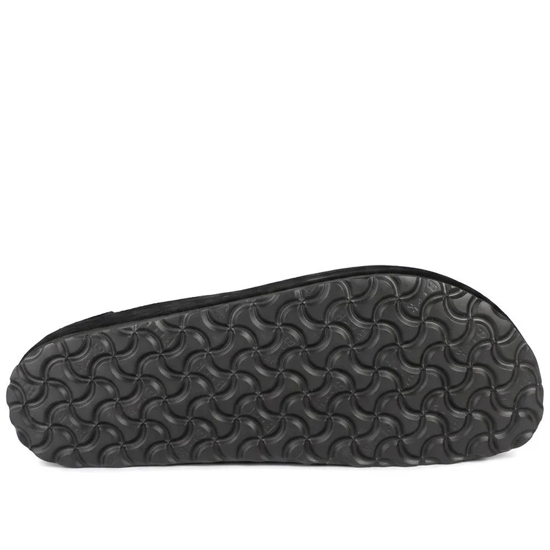 Birkenstock Naples Leather Penny Loafers - BIRK44503 / 330 031 - Black Suede