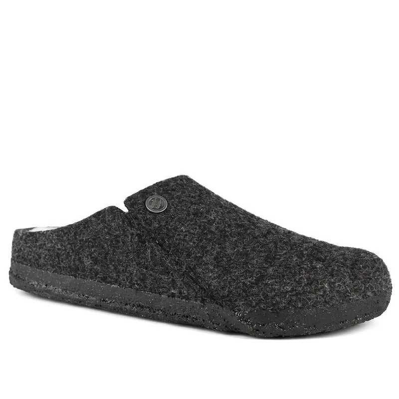 Birkenstock Zermatt Shearling Slippers - BIRK42501 / 328 153 - Charcoal
