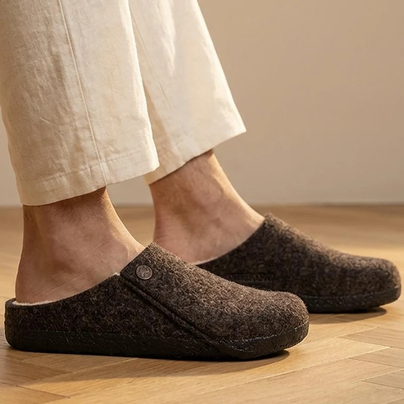 Birkenstock Zermatt Shearling Slippers - BIRK42501 / 328 153 - Brown