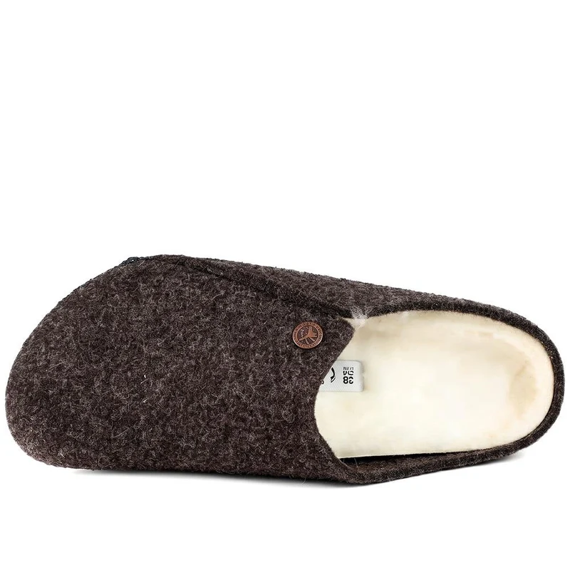 Birkenstock Zermatt Shearling Slippers - BIRK42501 / 328 153 - Brown