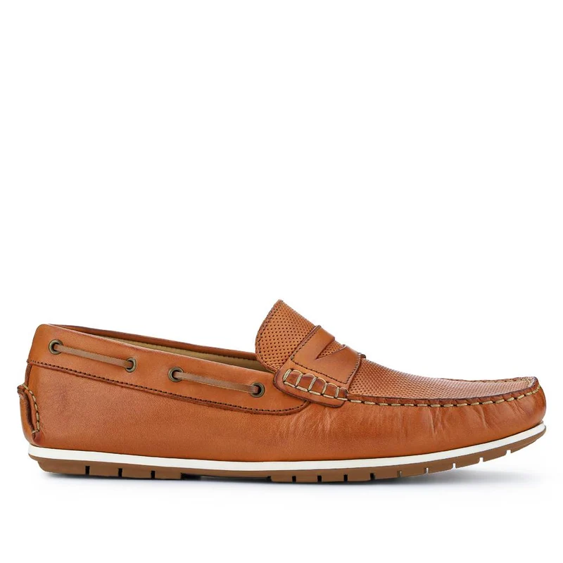 Parks Casual Leather Moccasins - PARKS / 327 313