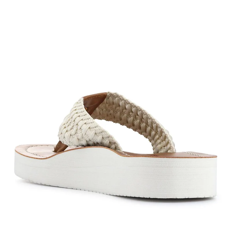 Chunky Soled Toe Post Sandals - BARBR41510 / 326 766 - White
