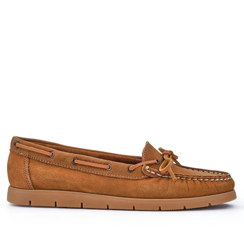 Penella Hand-Stitched Leather Moccasins - PENELLA / 327 210 - Tan