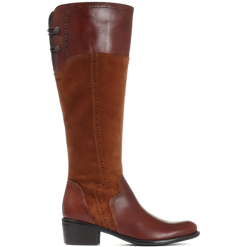 Leather Knee High Boot - CARM28503 / 313 427