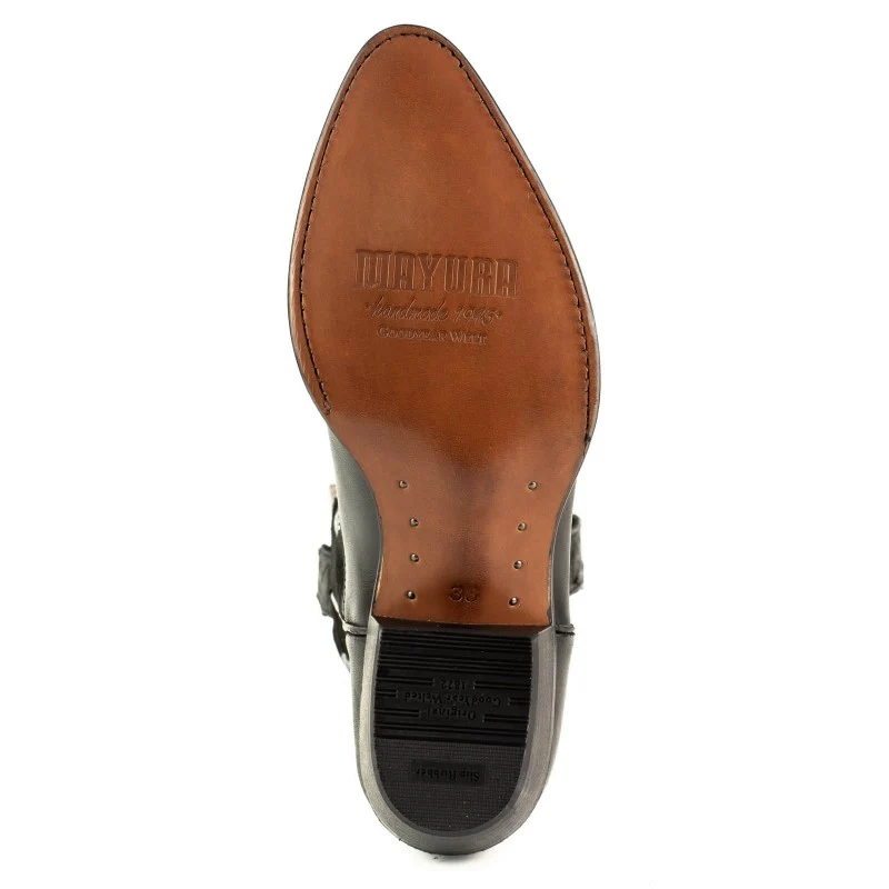 Damen-Cowboystiefel aus braunem Leder und Wildleder, beige und goldene Flügel 2666
