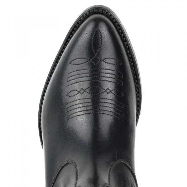 Urban Black Leather Handgefertigte Damenstiefel oder Stiefeletten 2487