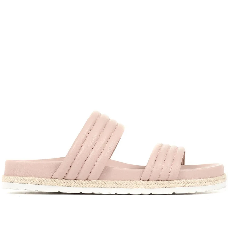 Lenora Leather Mule Sandals - LENORA / 321 573 - Nude