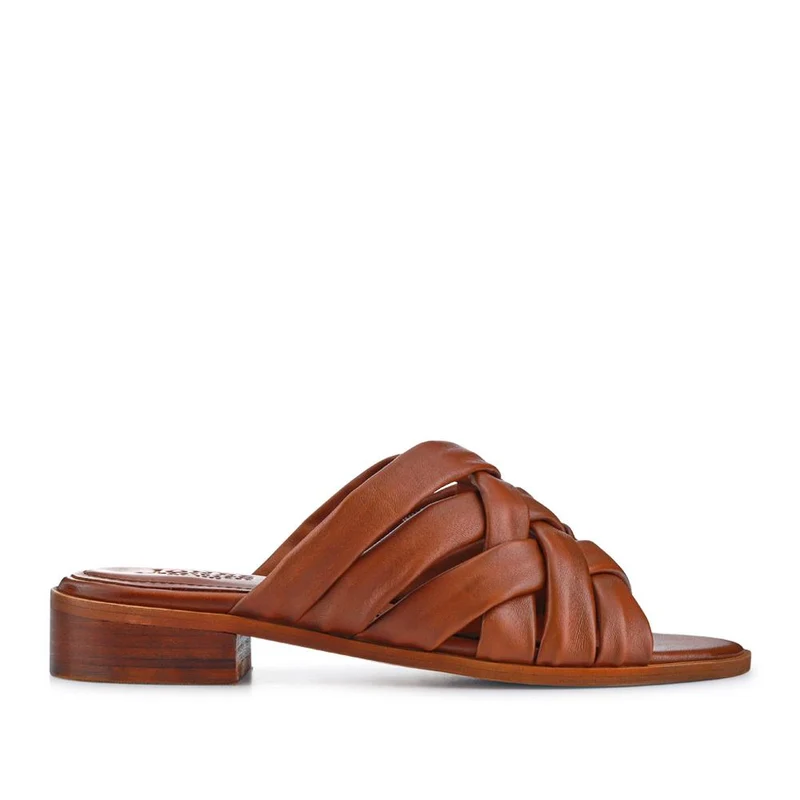 Imalda Smart Leather Mules - IMALDA / 327 162 - Tan